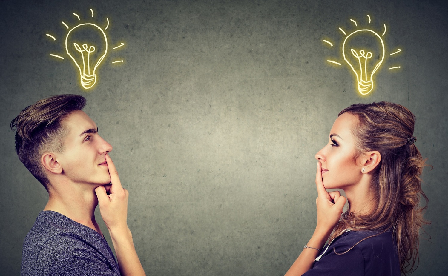 Young,People,Man,And,Woman,Posing,Together,Enlightened,With,Idea ACC Vraag studiegids aan Request Study Guide